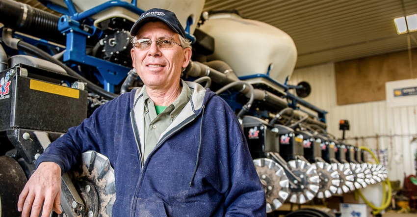 Corn and soybean farmer Mike Jackson 