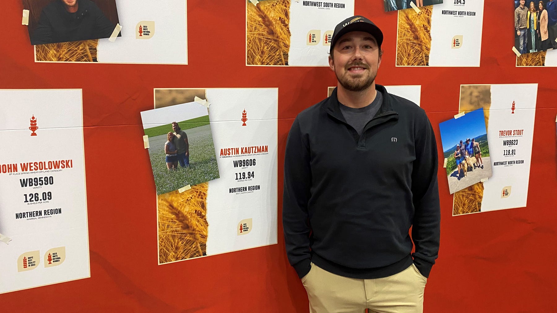 Austin Kautzman of Mott, N.D. attended Commodity Classic with WestBred wheat