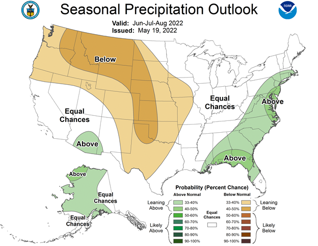 Seasonal precipitation outlook