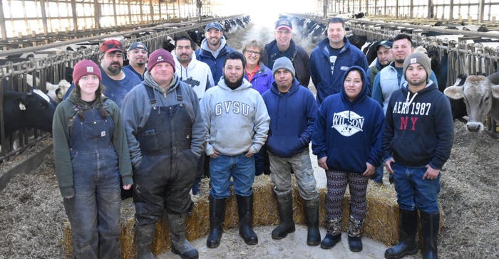 Wilson Centennial Farm’s crew recently was recognized for outstanding milk production Wilson Centennial Farm’s crew recently was recognized for outstanding milk production