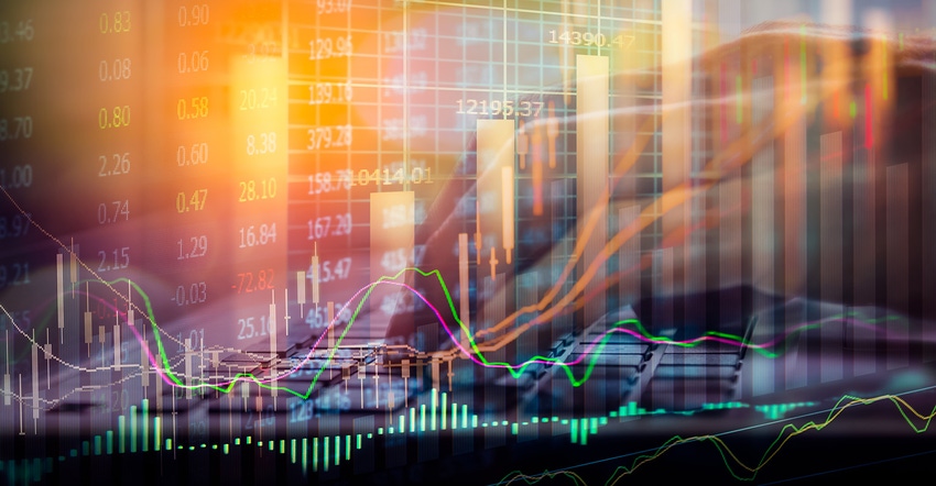 Business man on digital stock market financial background. Digital business and stock market financial on LED concept. Double Business man on digital stock market financial background. Digital business and stock market financial on LED concept. Double
