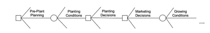 Decision tree outline for corn farmer. 