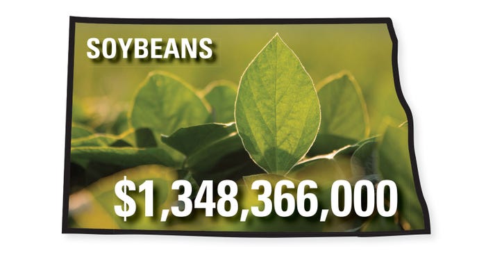 soybeans in North Dakota