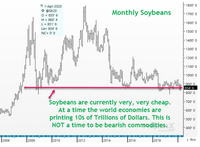 monthly soybeans