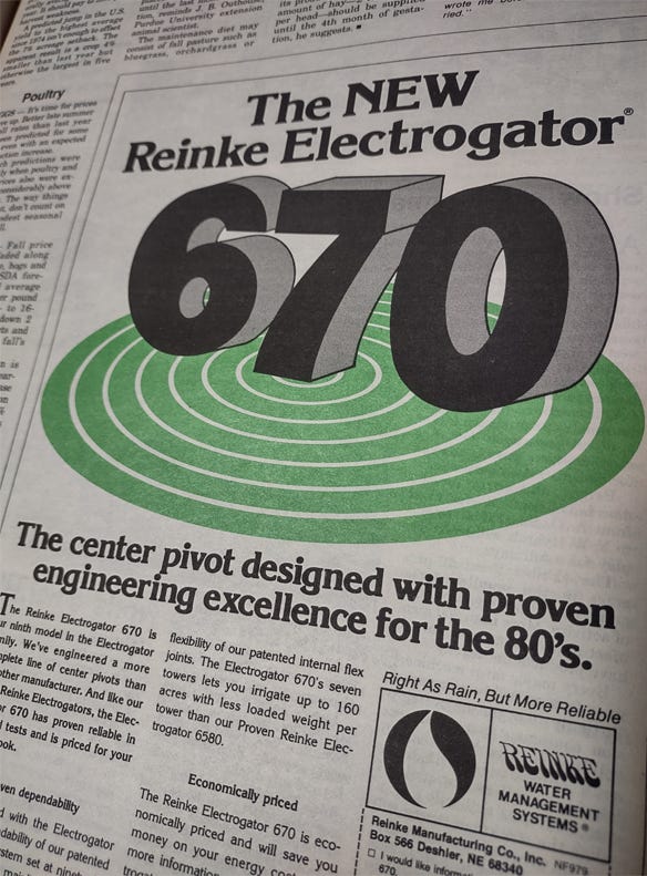 A Reinke ad that appeared in the Sept. 1, 1979 issue of Nebraska Farmer