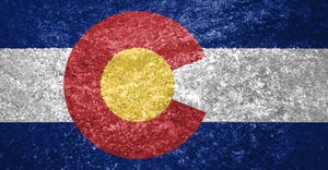 textured Colorado flag
