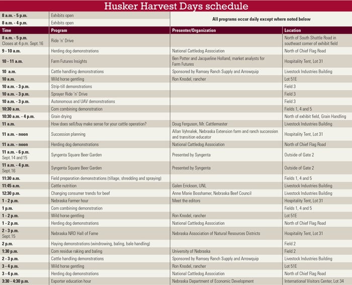 HHD's daily schedule