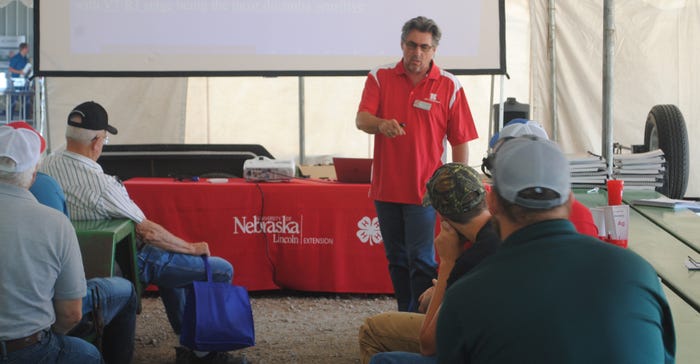 : Stevan Knezevic, Nebraska Extension integrated weed management specialist, answers farmer questions 