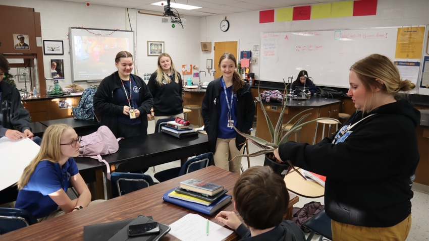 Students of the St. Cecilia FFA chapter in Hastings, Neb. Students of the St. Cecilia FFA chapter in Hastings, Neb.