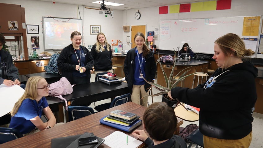 Students of the St. Cecilia FFA chapter in Hastings, Neb.