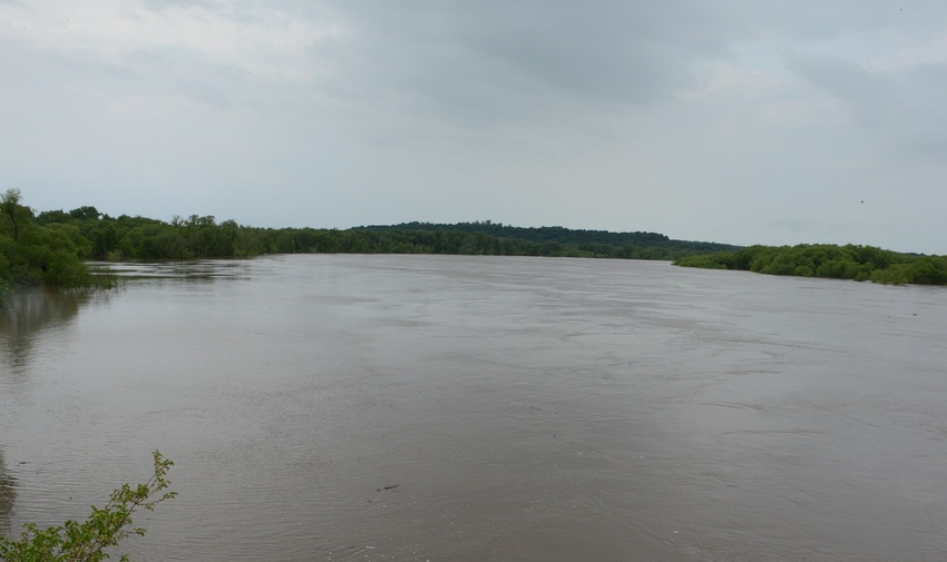 Flooded Arkansas River