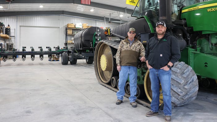 Adam Casner, along with his father, Kevin, stand in the family’s farm shop