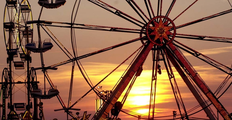 Ferris wheel at Iowa State Fair