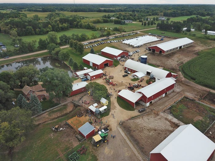 aerial view of Miron Farm hosting Washington County Breakfast on the Farm