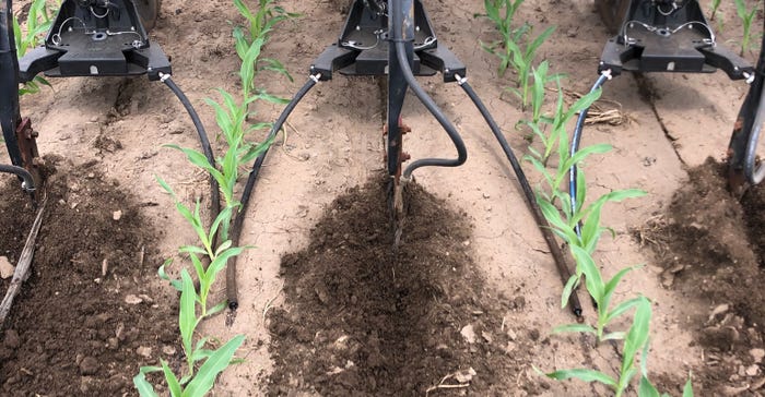 Y-drops place nitrogen close to corn rows during sidedressing