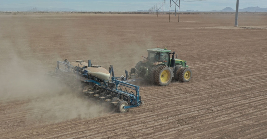 Kinze planter in action Kinze planter in action