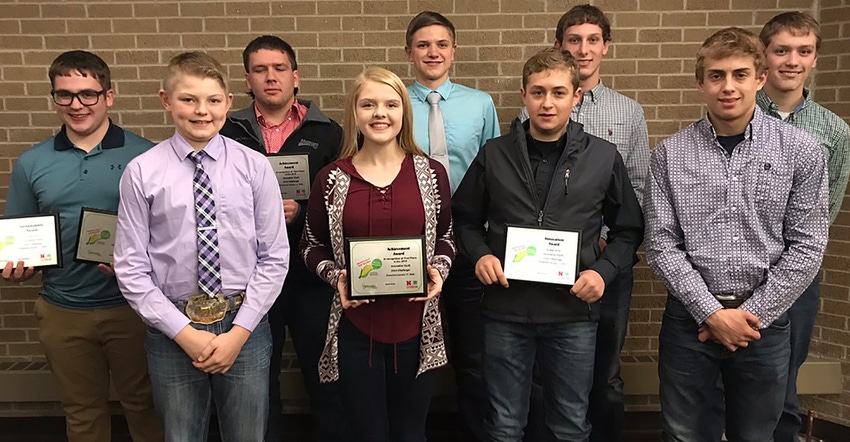 Youth were recently recognized at the Innovative Youth Corn Challenge banquet for their work in completing their research/dem