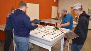 ag engineering students in a robotics class at Purdue