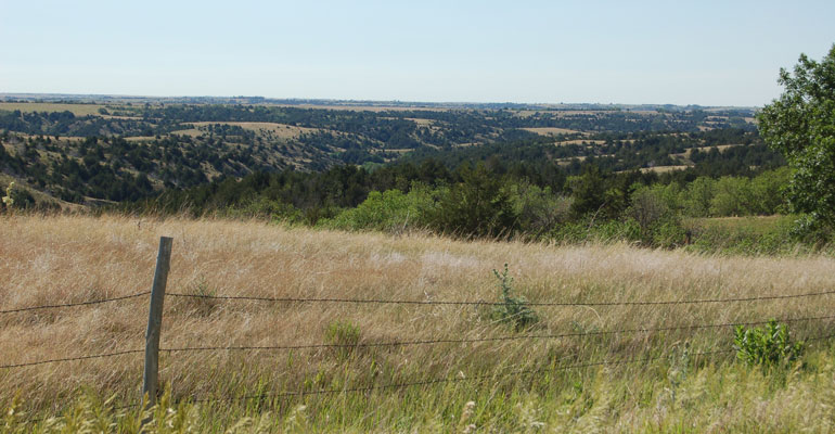 Panoramic view of Southwest Nebraska ranch lands