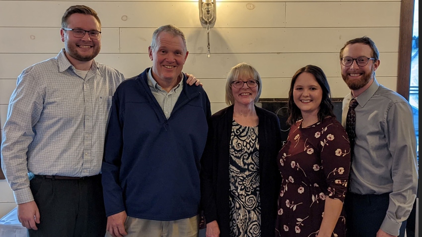 Josh, Marty, Becky, Robin and Jonathon Hallock