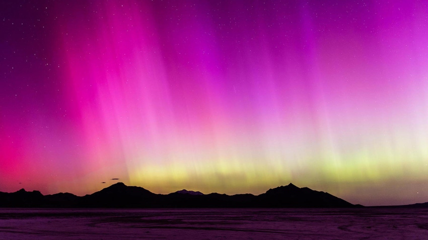 The Aurora Borealis as seen in Utah during May’s solar storm
