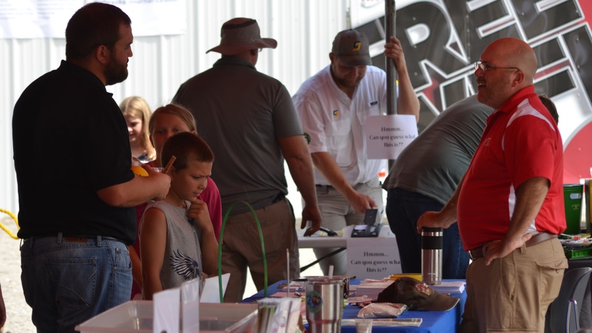Visitors to the annual Science and Ag Family Field Day at Haskell Ag Lab near Visitors to the annual Science and Ag Family Field Day at Haskell Ag Lab near