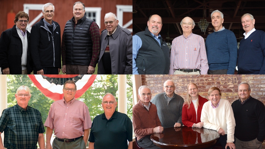 collage of 2020-2023 Prairie Farmer Master Farmer group shots