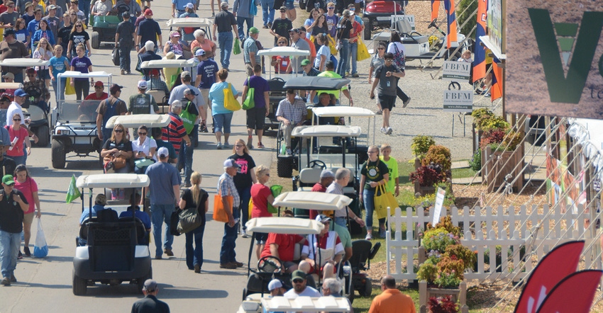 aerial view of farm show