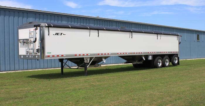 Jet aluminum hopper trailer
