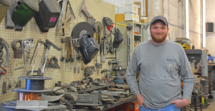 Rodney Wolgemuth in his shop