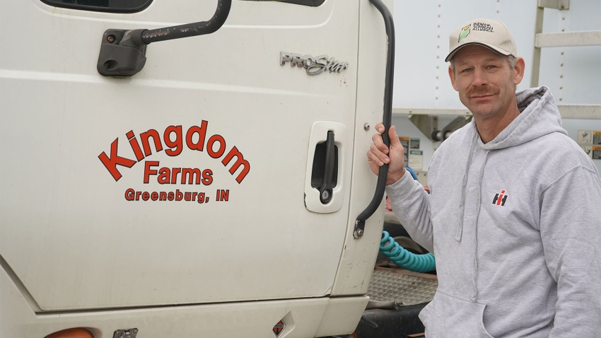  Mike Koehne stands next to a semitruck