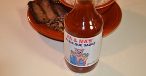 bottle of Pa and Ma’s Bar-B-Que Sauce, produced in Indiana