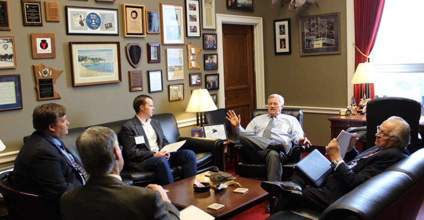 MN Farmers Union members meet with Rep Collin Peterson
