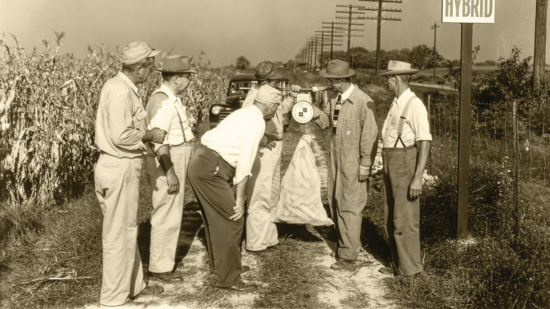 One of the ways Pioneer promoted hybrid corn was through weight tests.