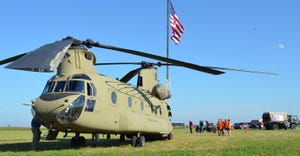 A Nebraska National Guard helicopter 
