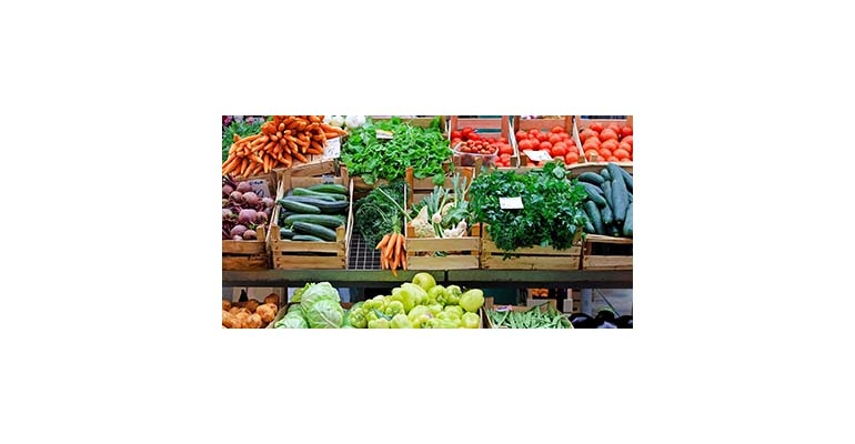 Fresh and organic vegetables at farmers market