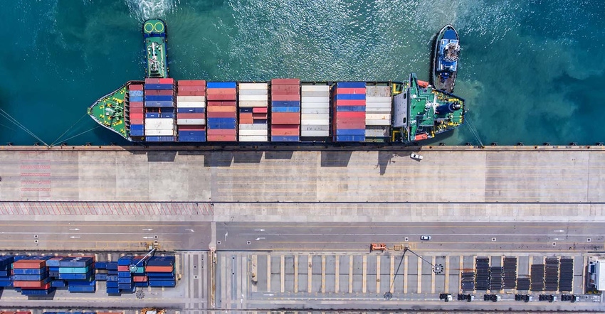 Ship with containers Ship with containers