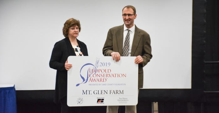 Dean and Rebecca Jackson received the Leopold Conservation Award at this year’s Pennsylvania Farm Show