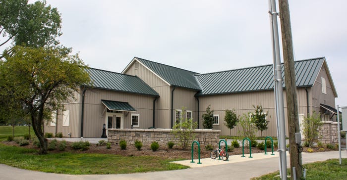 The main entrance to the Amelita Mirolo Community Center building