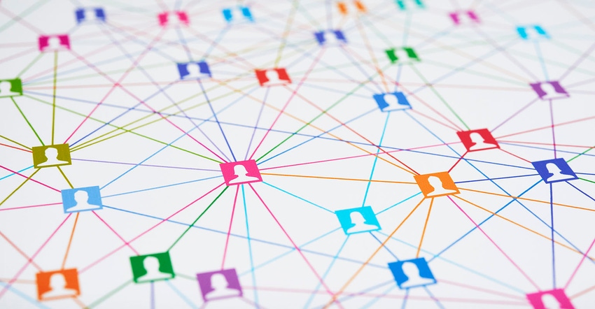 Graphic depicting social networks Graphic depicting social networks