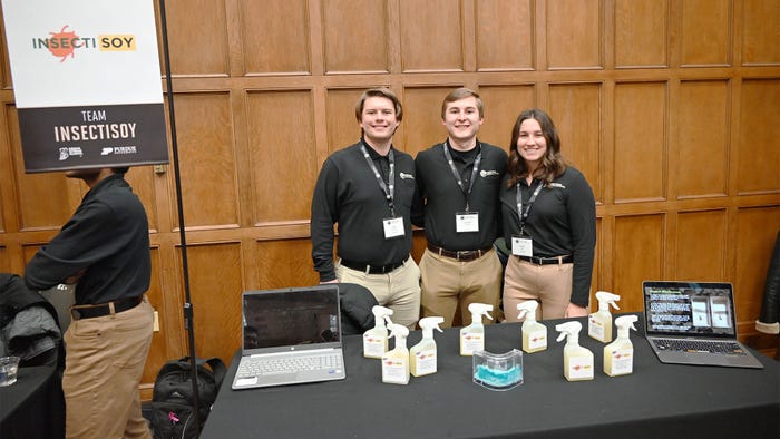 Charles Sebright and Sarah Juffer developed a soy-based insect repellent