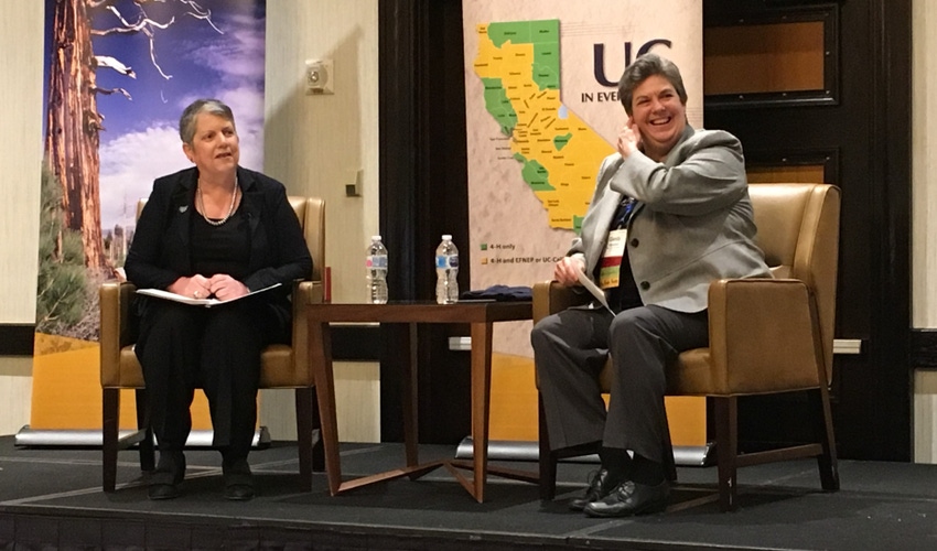 Janet Napolitano and Glenda Humiston