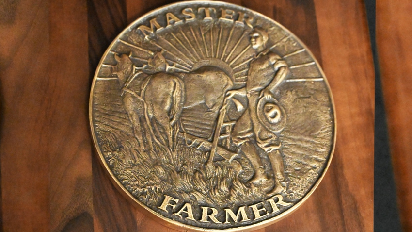 Master Farmer medallion Master Farmer medallion