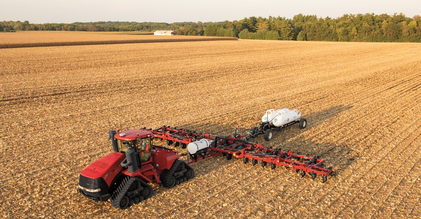 Case IH sprayer in field