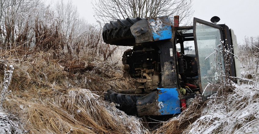 tractor accident