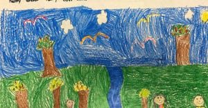 A poster, created by Monroe Crogan, Howells, won the K-1 division of the Nebraska state conservation poster contest. 