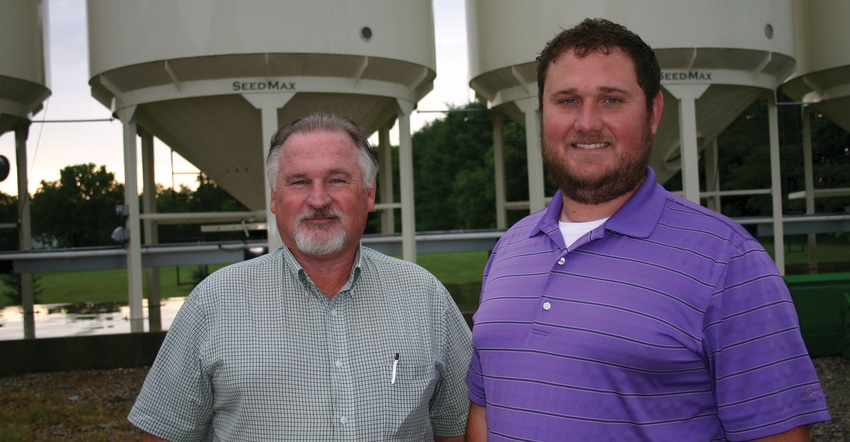 Fred Yoder (left) and his son, Josh