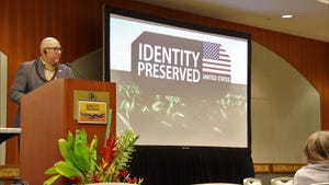Shane Frederick, SSGA director of strategic programs, speaks at the IP International Summit in January