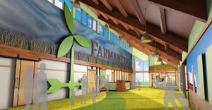 Visualization of Farmamerica's visitor center renovation