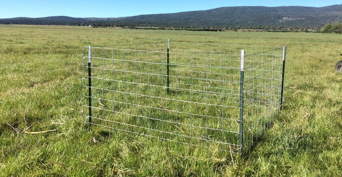 grazing exclosure cage 